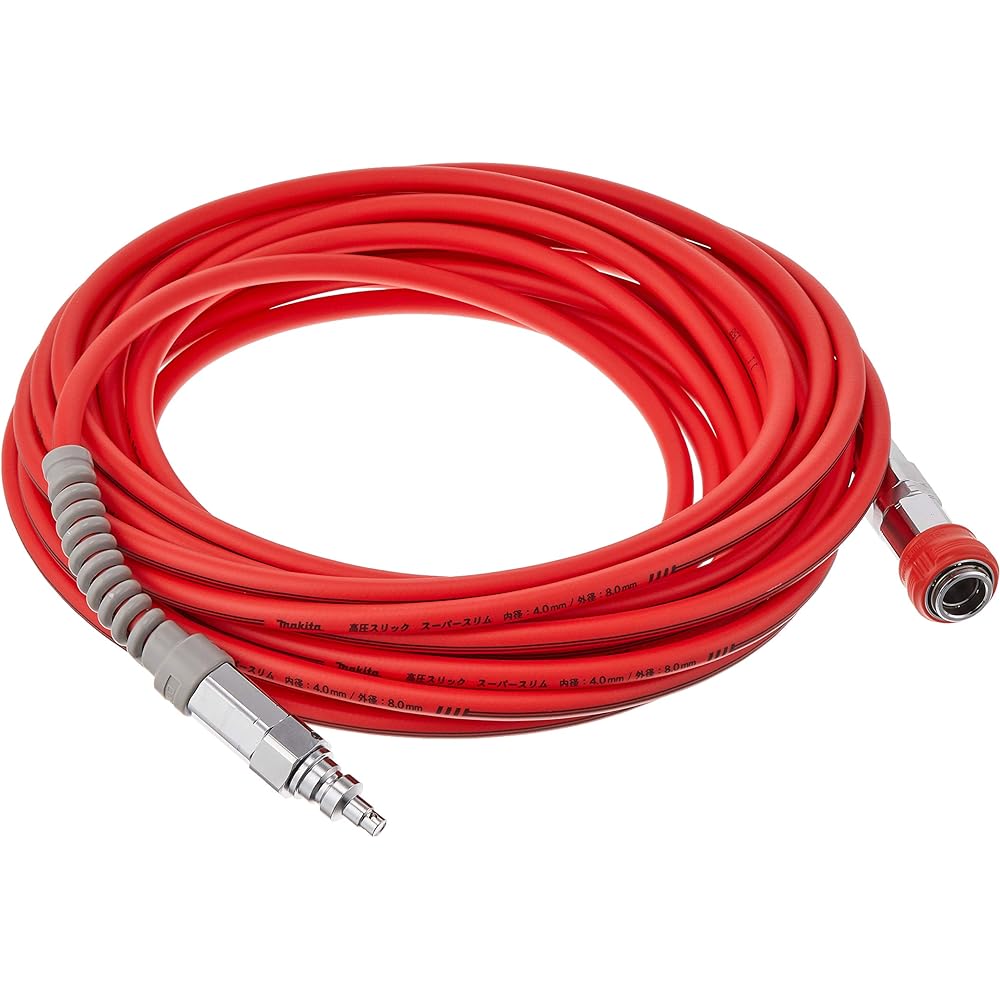 Makita High Pressure Slick Slim Hose 10m A-51736 [For High Pressure Nailer] Outer Diameter 8mm x Inner Diameter 4mm