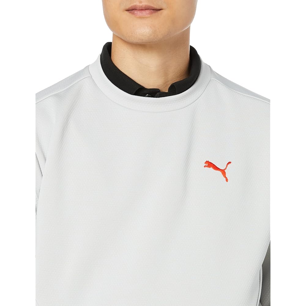 [PUMA] Men's Outerwear Golf Stretch Slogan Logo Crew Sweat Pullover