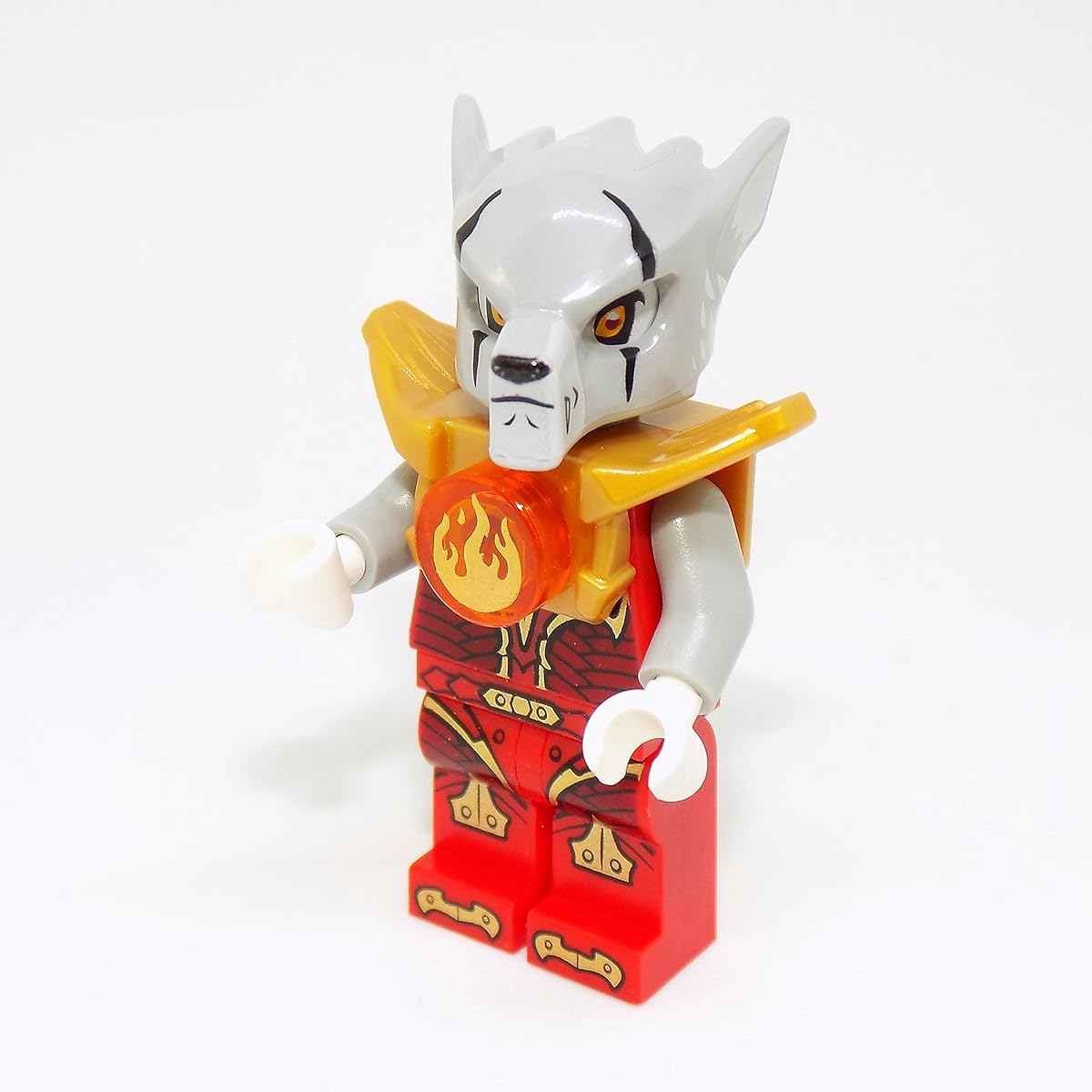 LEGO Chima Worriz with Armour, Fire Chi Minifigure