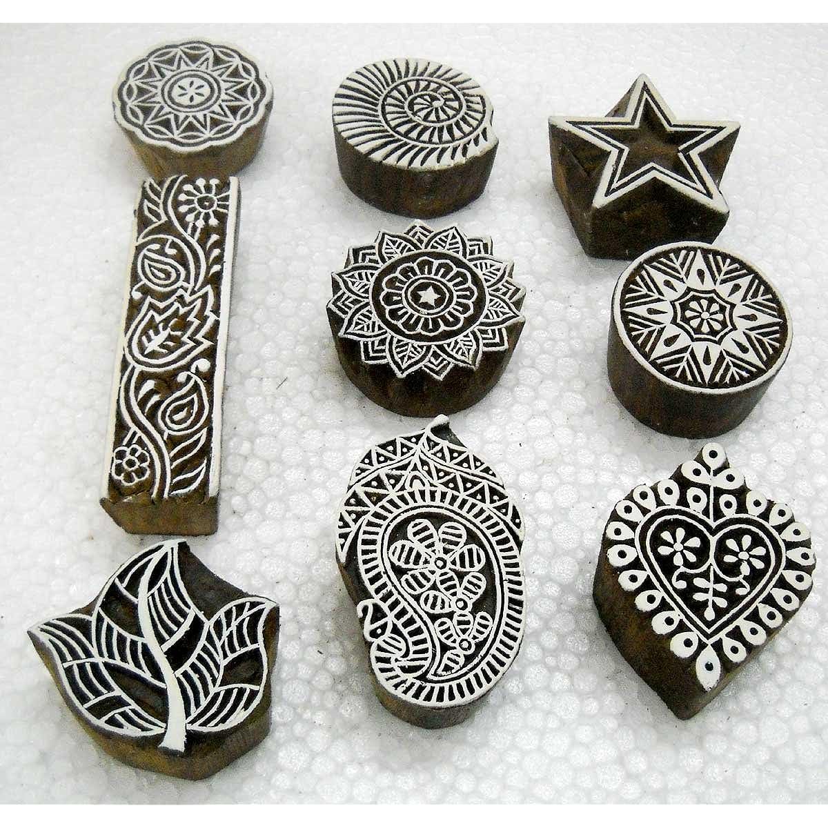 Wooden Block Stamp Wholesale Pack. Pack # 2010 ABCD