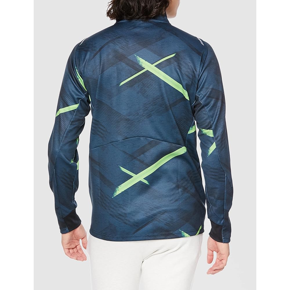 [Mizuno] Training Wear Stretch Warm-up Jacket Synergy Design Player-linked Pattern Outerwear Jersey Sports 32MC2001