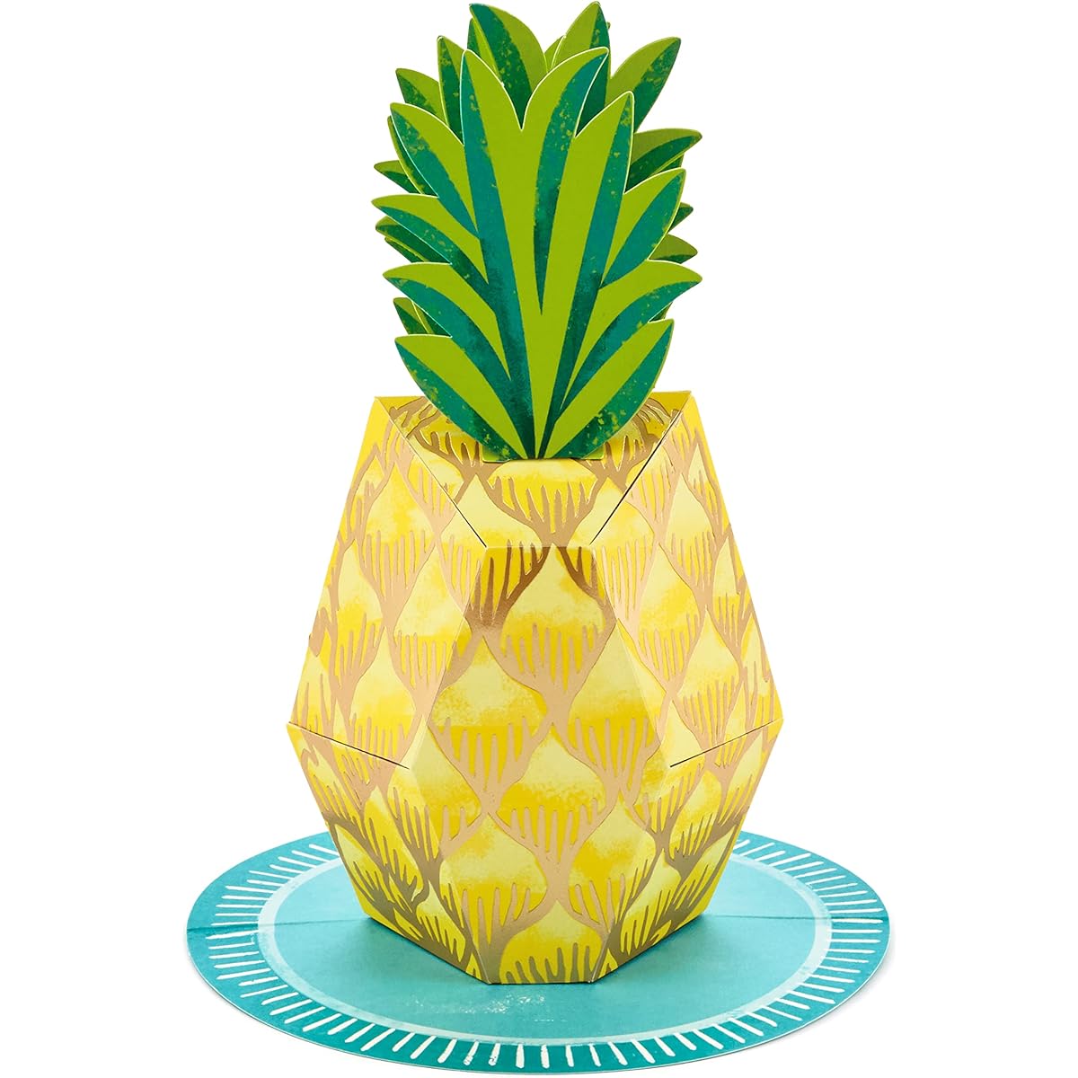 Hallmark Paper Wonder Pop-up Birthday Card Thank You Card Encouragement Card All Occasion Card (Pineapple)