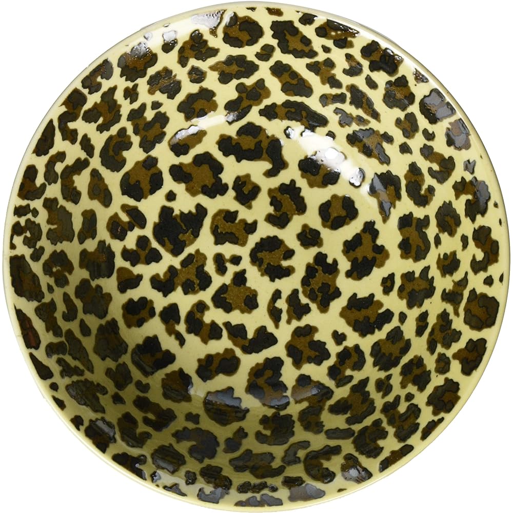 Set of 5 Chinese Bowls Leopard Print 6.5 Bowls [19.5 x 7.2cm] Chinese Tableware Ramen Restaurant Dim Sum Commercial Use Hotel