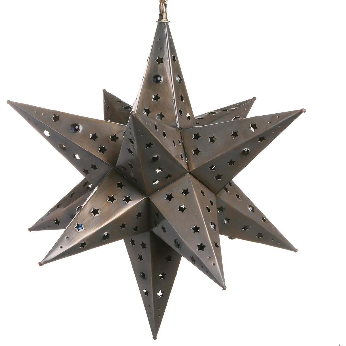 Tin Starlight – Star Cut With Marbles 18 Inch - Star Cut With Marbles TIN18SCWM
