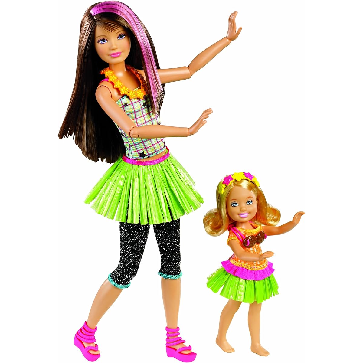 Barbie Sisters Hula Dance Skipper and Chelsea Doll 2-Pack Imported