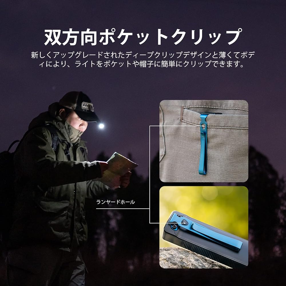 OLIGHT Arkfeld U EDC Flashlight 1000 Lumens Flashlight Dual Light Source Magnetic Charging Power Indication IPX7 Waterproof Lightweight Compact Dirt Prevention Disaster Prevention Work Outdoor Emergency Use