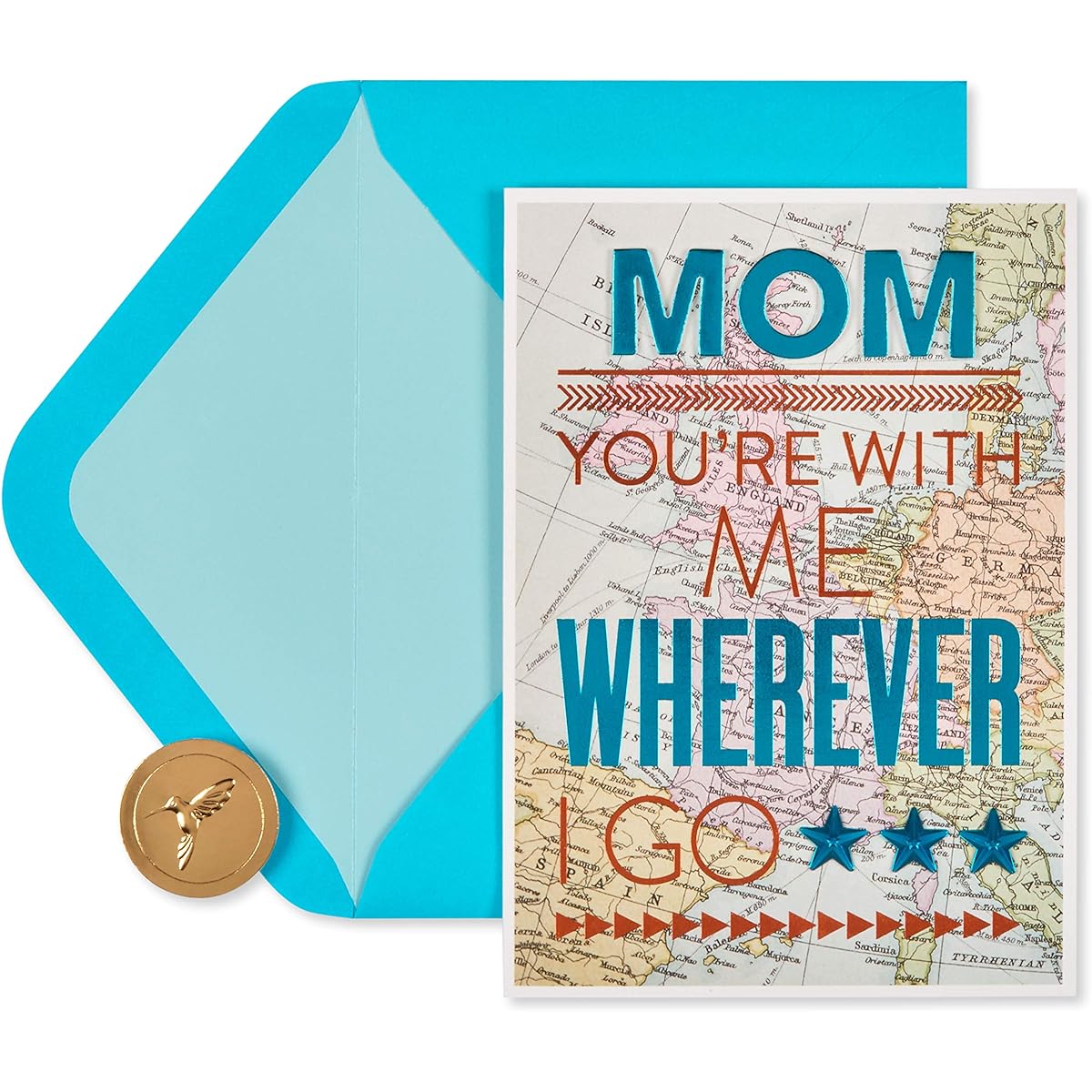 Papyrus Mother's Day Card (Map)