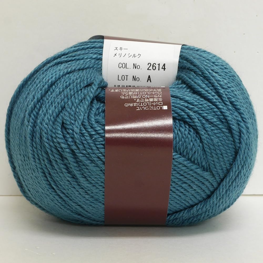 Motohiro Merino Silk Ski Wool Gota col.2614 Green 30g Approx. 113m 10-ball set