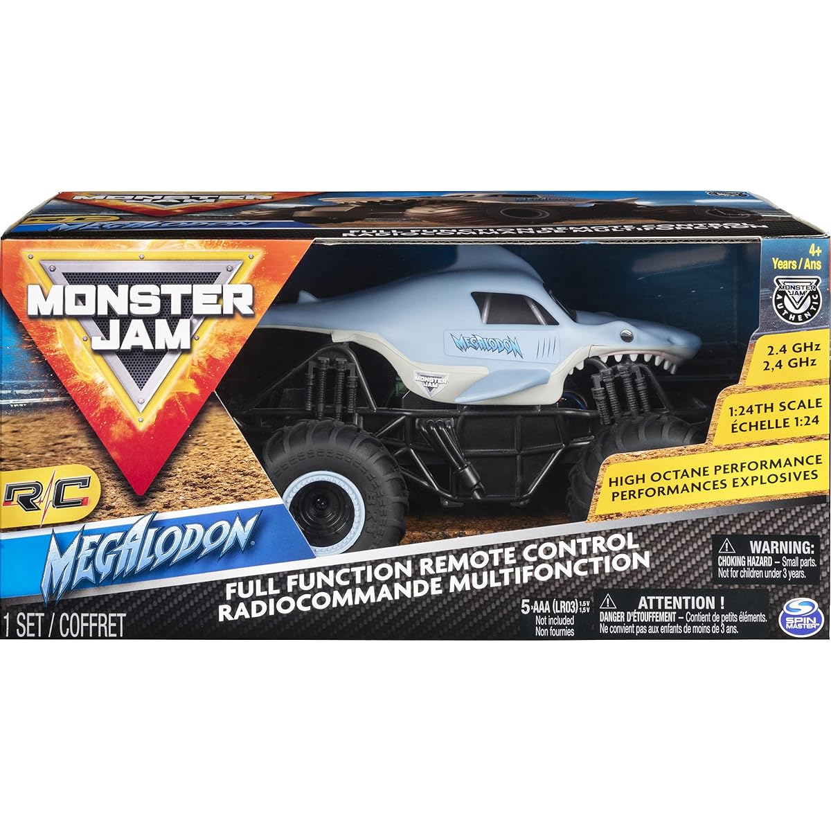 [Official] Monster Jam Megalodon Monster Truck 1:24 Scale 2.4GHz Ages 4 and up