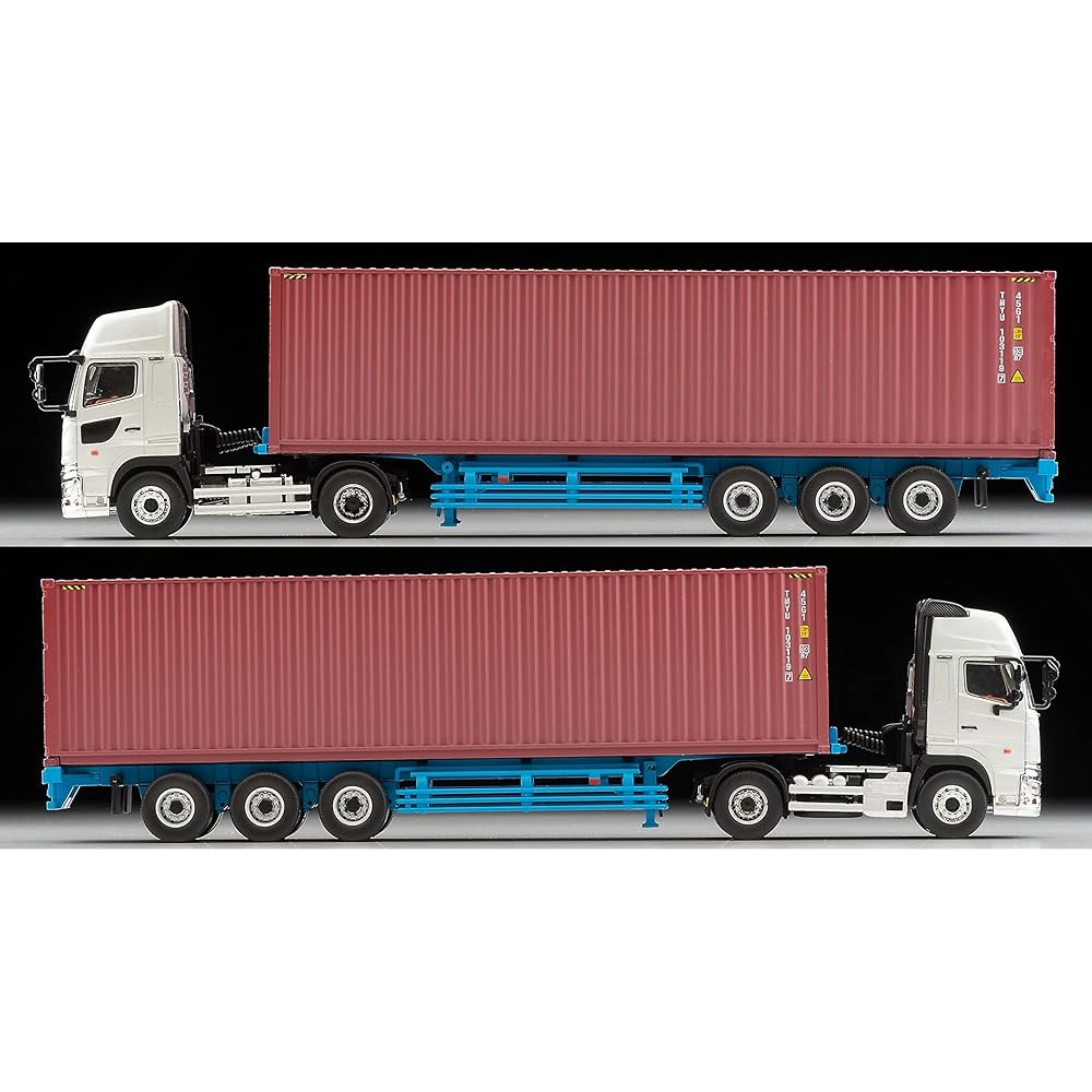 TOMYTEC Tomica Limited Vintage Neo 1/64 LV-N292a Hino Profia 40ft Marine Container Trailer Toho Sharyo TC36H1C34 Silver Finished Product