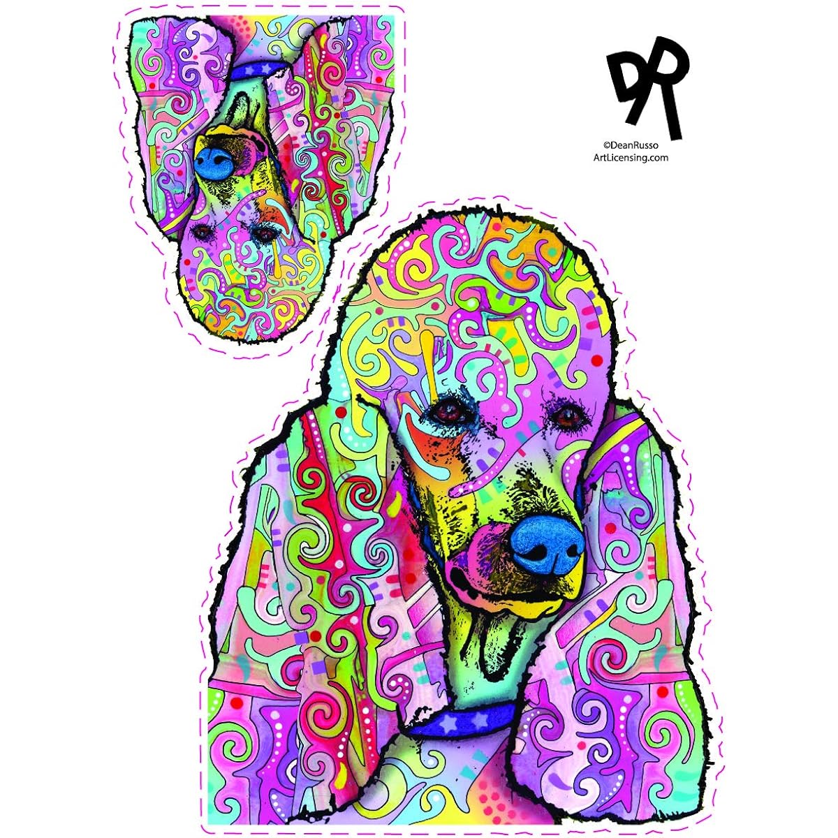 Enjoy It! Poodle Sticker with Dean Russo Artwork