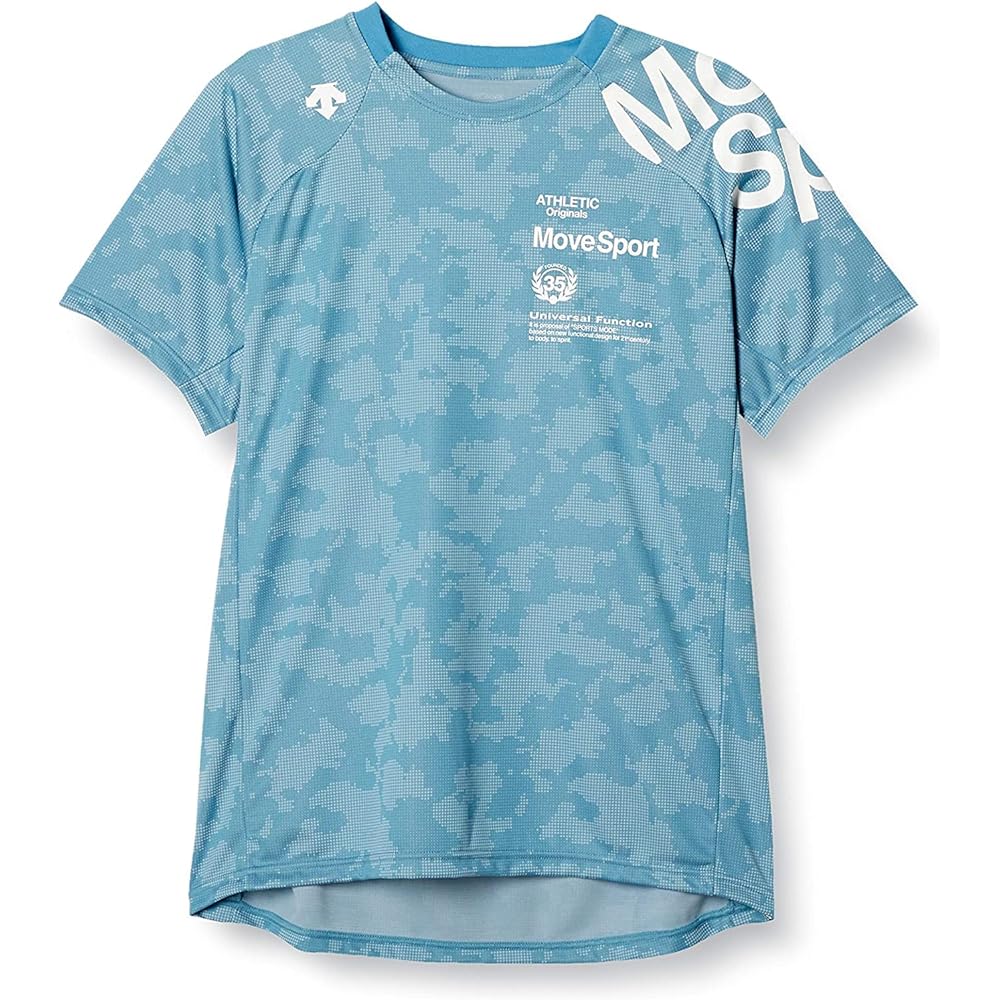 [DESCENTE] Reprint model available Short sleeve T-shirt MOVE SPORTS Sweat absorbent quick drying stretch jacquard