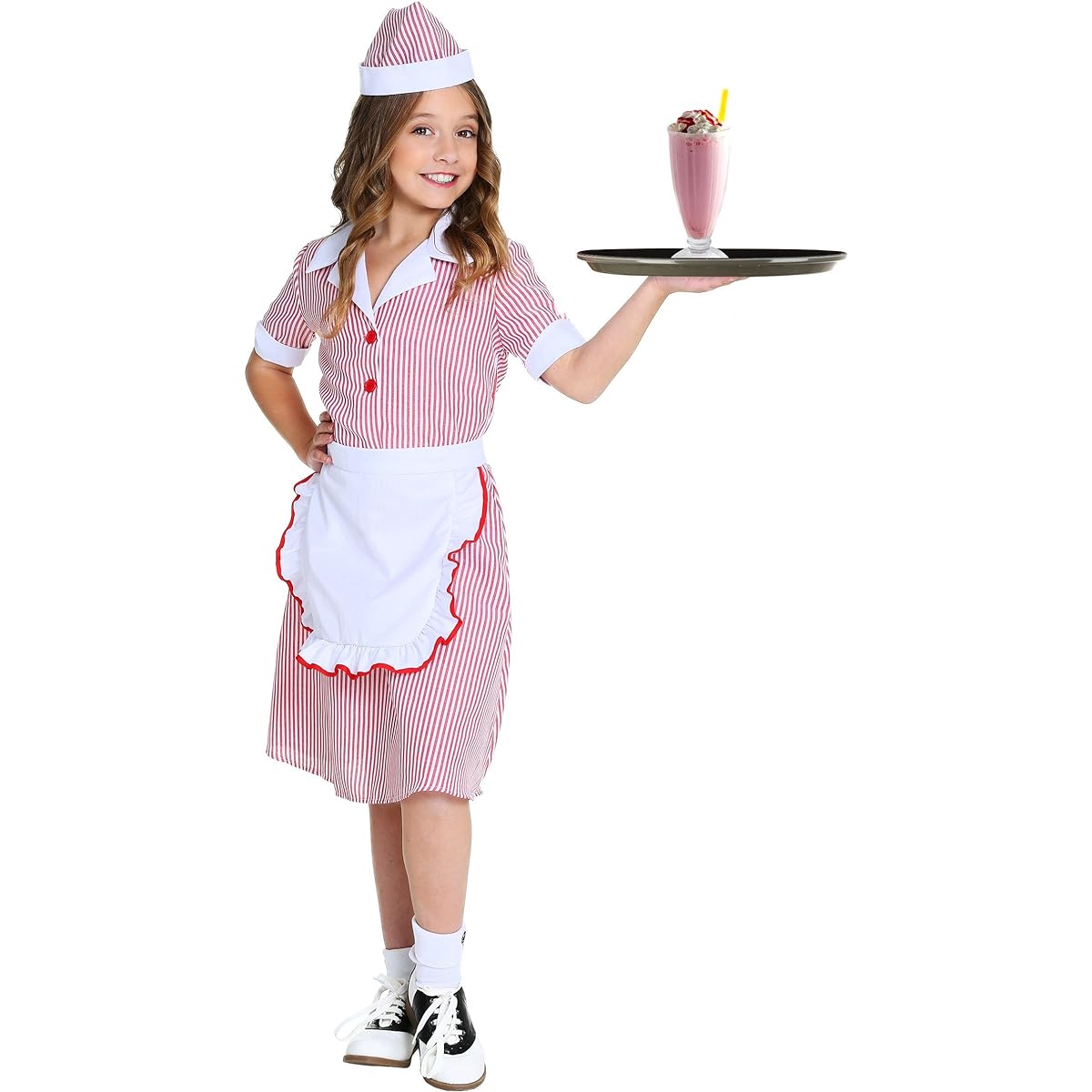 Girl's 50's Car Hop Costume L Red FUN0266CH