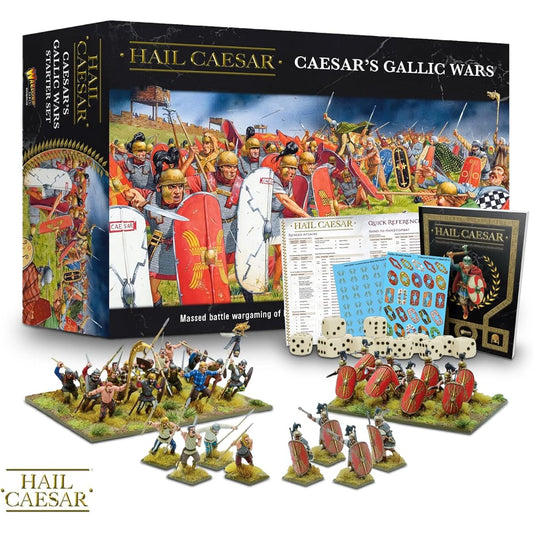 Wargames Delivery Warlord Games Hail Caesar - Caesar's Gallic Wars Starter Army Action Figures 28mm Celtic Roman Soldier Figures Miniatures for Tabletop Wargames and DND