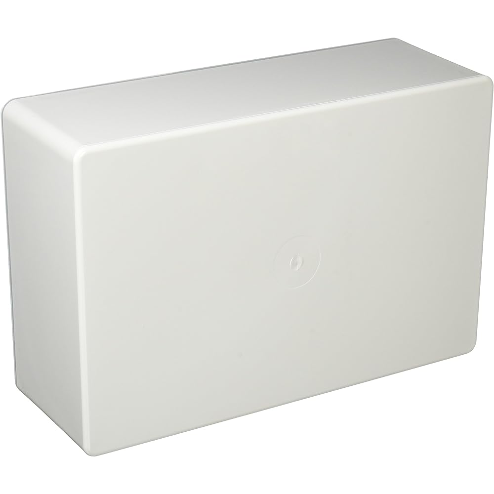 Mirai Industry Waterproof Pool Box Flat Lid Rectangle No Knock 300 x 200 x 100 Milky White PVP-302010AM