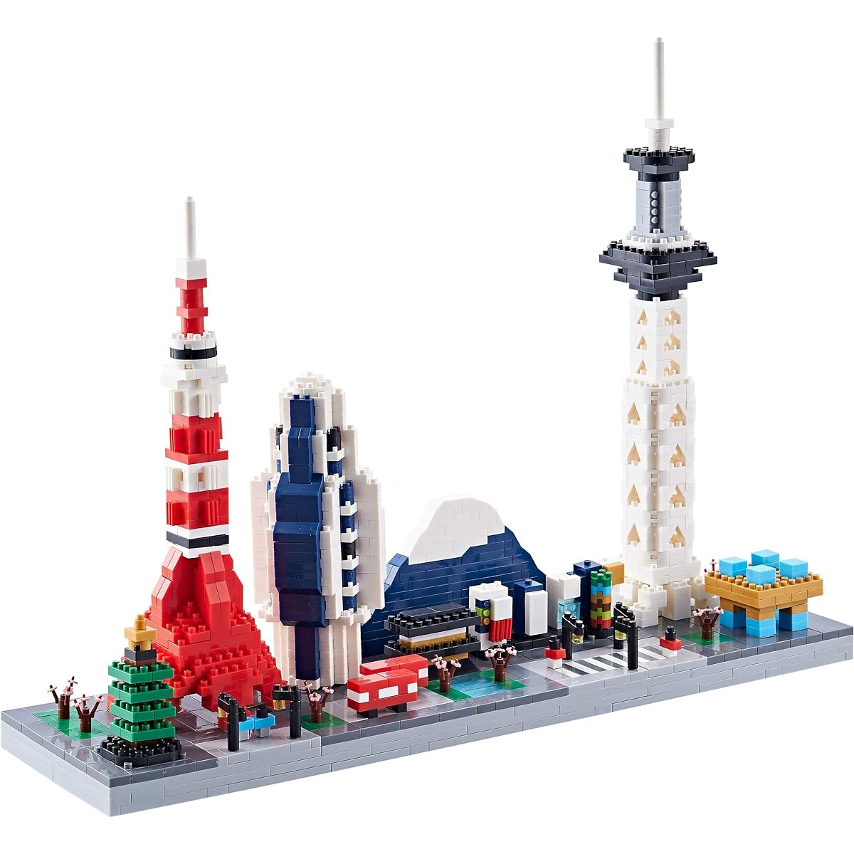 KLMEi Architecture Set Micro Mini Blocks Japan Tokyo Skyline Building Kit Famous Landmark Collection Model Set for Adults 1880 Pieces