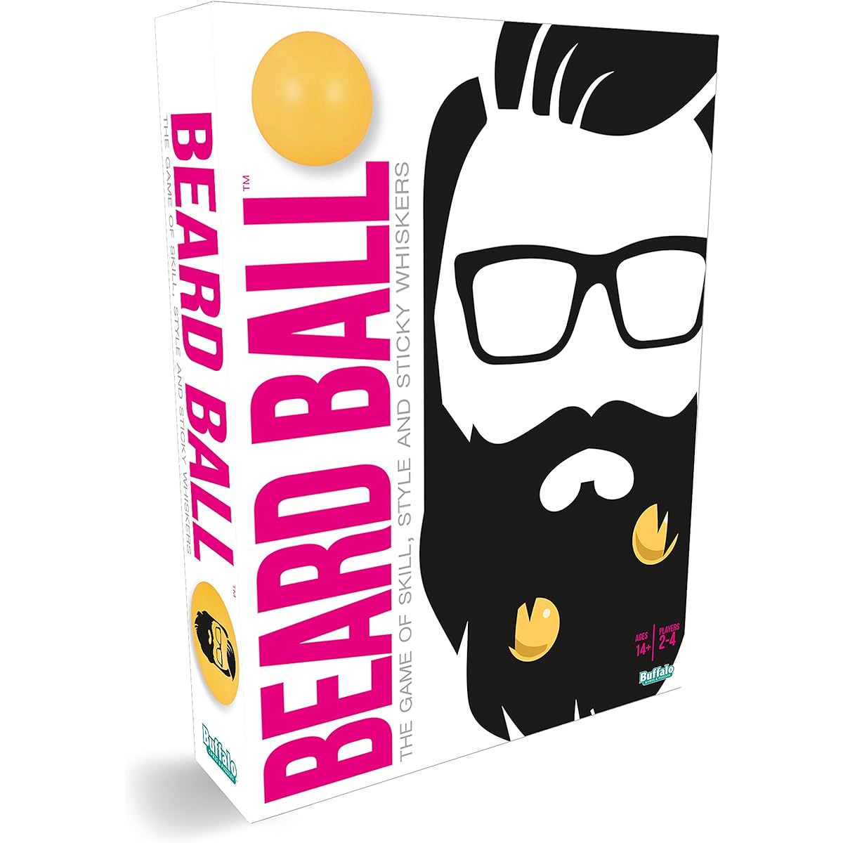 Buffalo Games Beard Ball Skill Style Sticky Whiskers Party Game