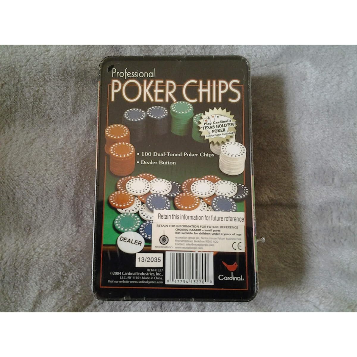 poker chips.