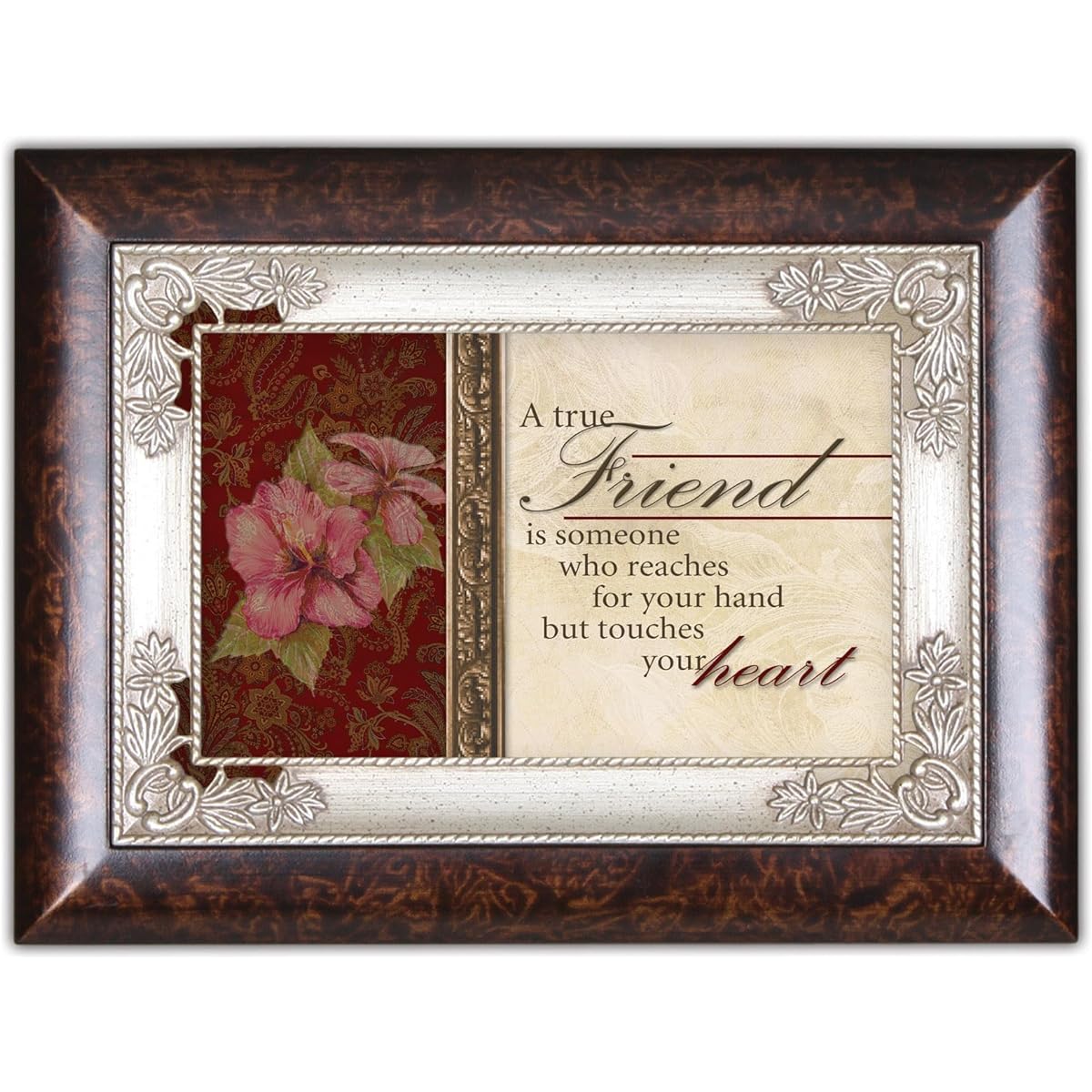 A True Friend Burlwood Cottage Garden Italian Inspired Traditional Music Box Plays Thats What Friends Are For