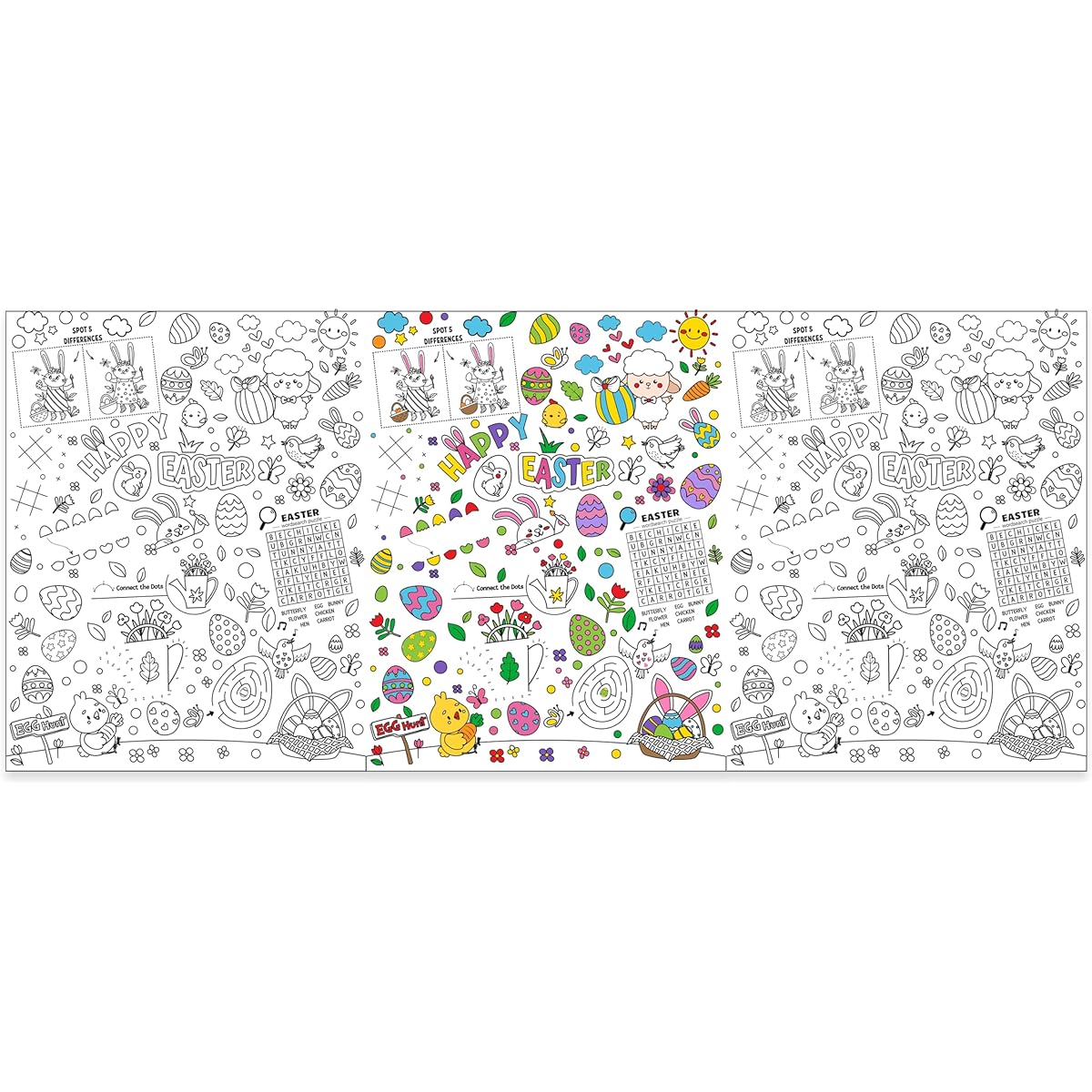 Dvbonike Easter Game Coloring Poster
