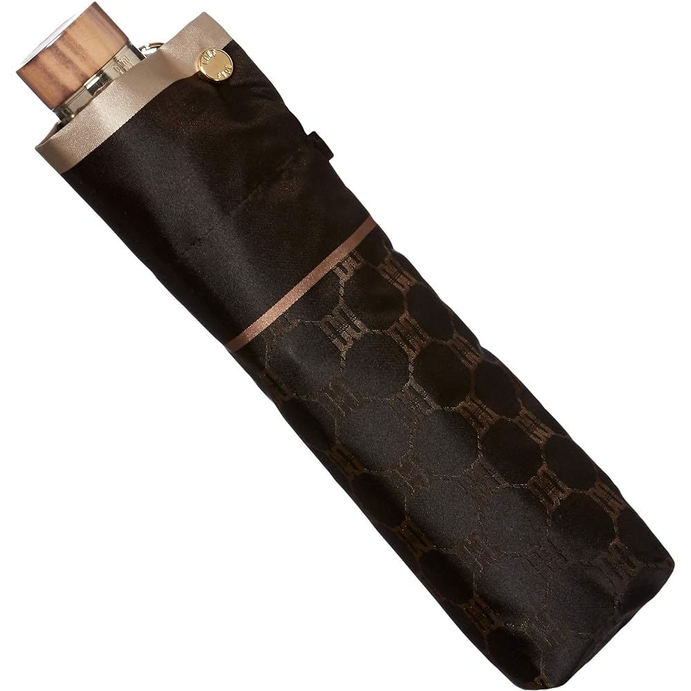 [Moonbat] Umbrella MOONBAT DAKS Monogram Jacquard Umbrella Folding Umbrella Yarn Dyed Logo Simple Stylish Cute Made in Japan Present Gift Women Rib Length: Approx. 55cm