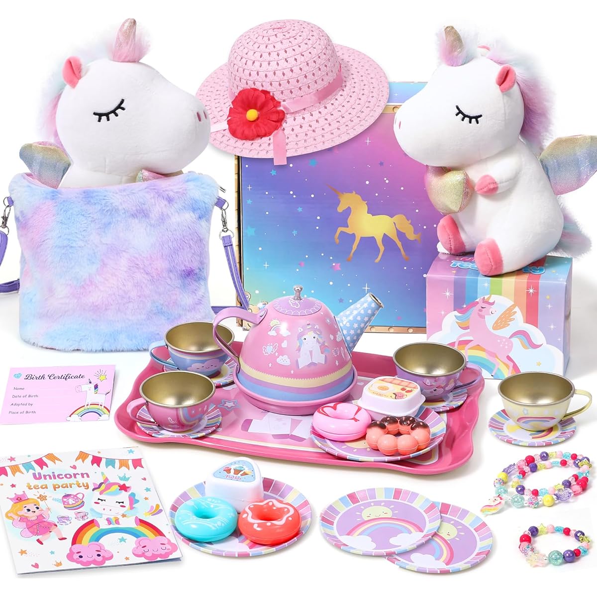 Unicorn Tea Set Toys for Girls