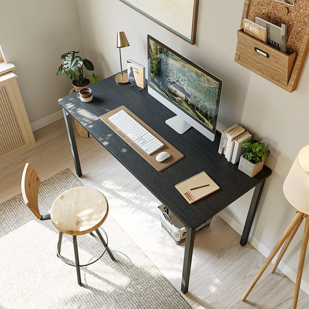 CubiCubi Computer Desk Study Desk Width 80cm Black