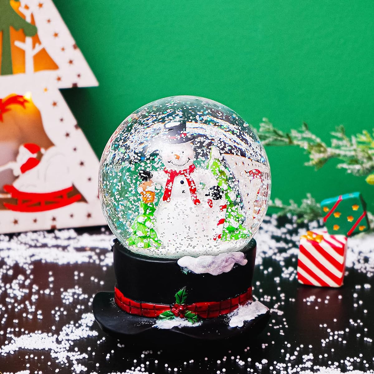 Topadorn Glass Snow Globe