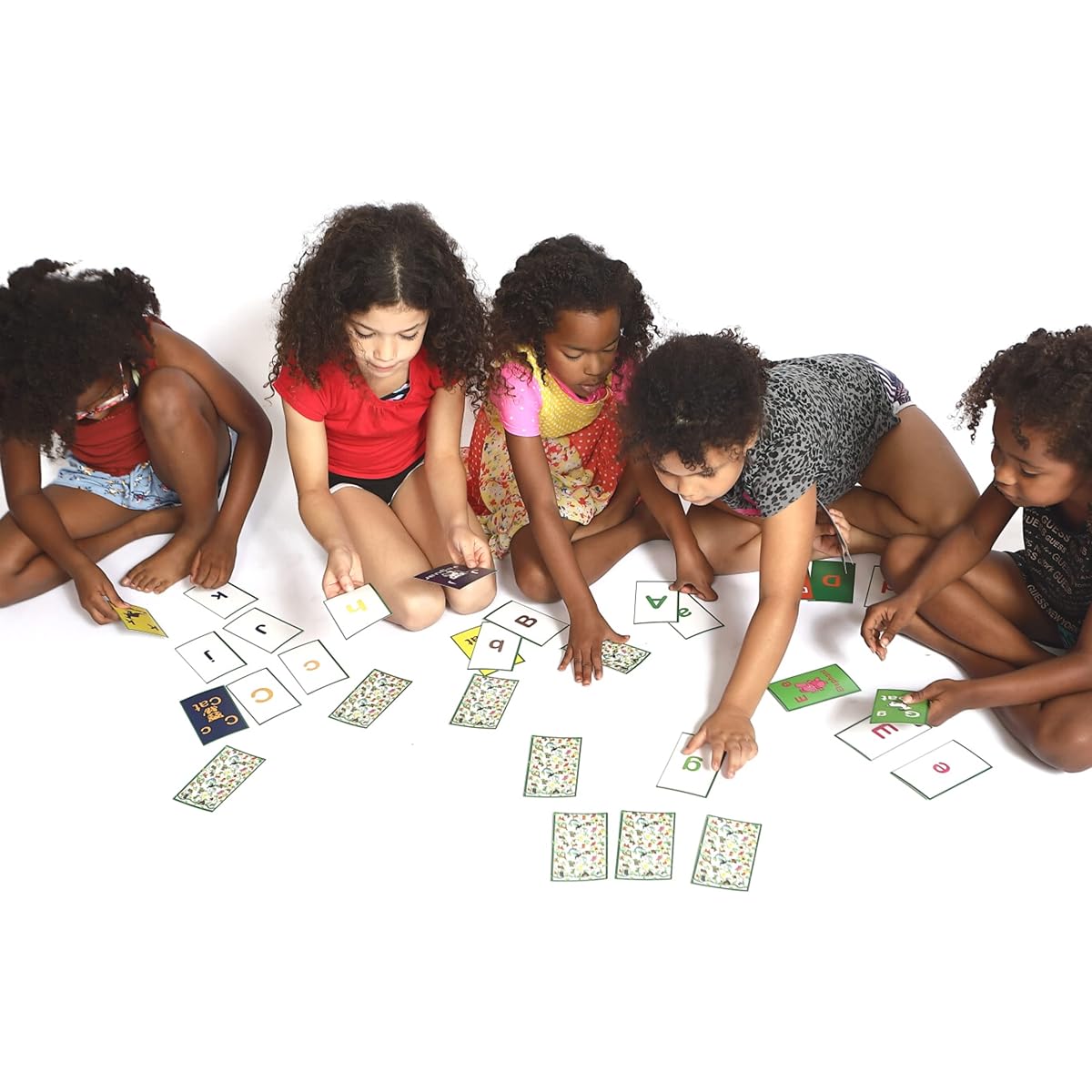 Alphabet Go Fish Old Maid and Memory Matching Cards Game with Animals for Toddlers/Preschool/Kindergarten/Kids