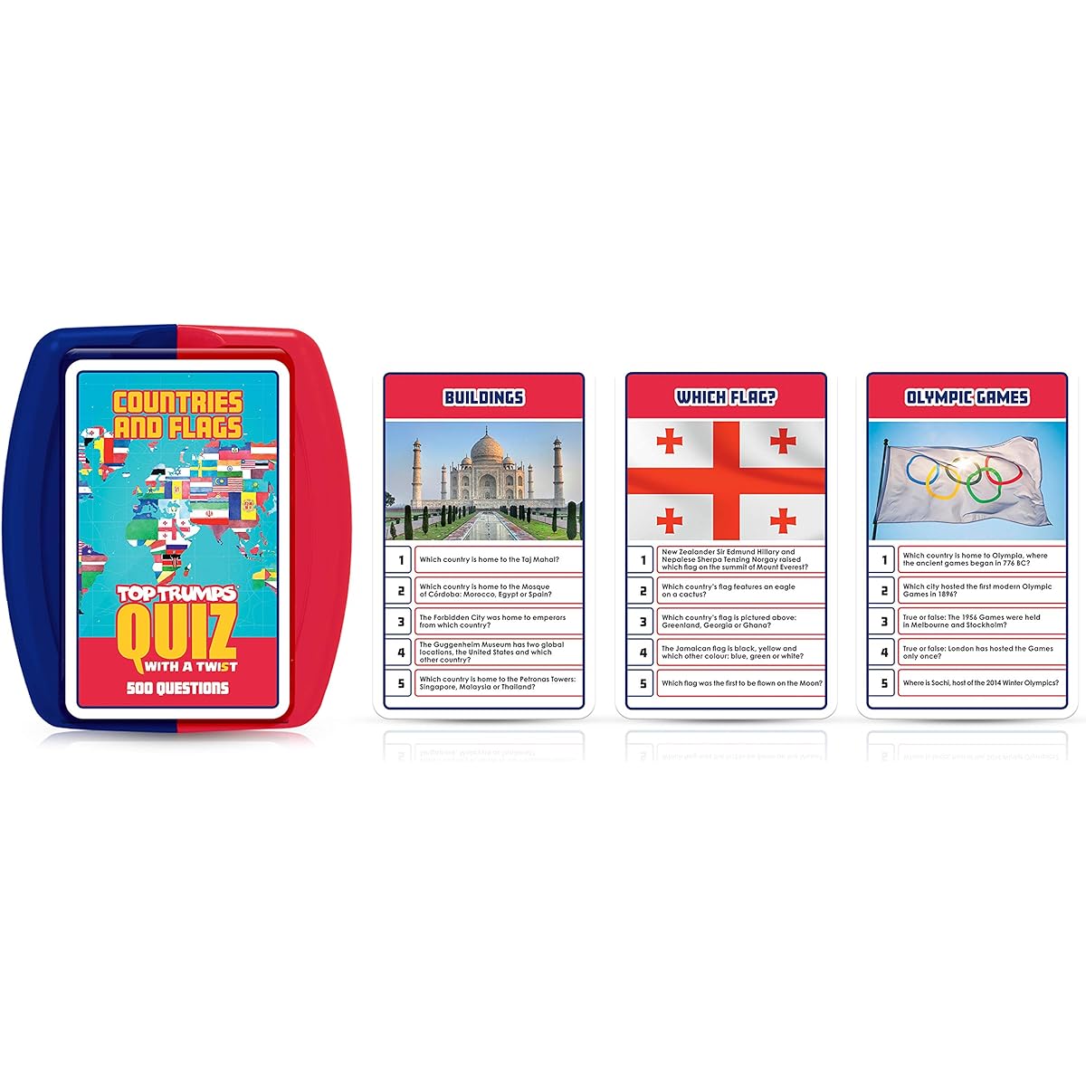 Top Trumps World Quiz Night Bundle Card Game 3 types of games Family fun Ages 6 and up