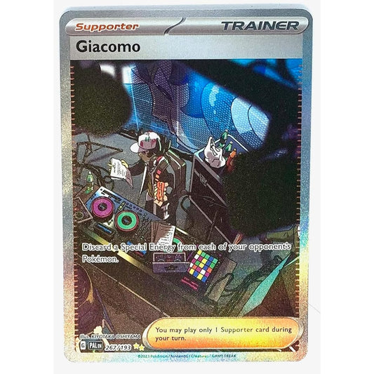 Pokemon Jacomo 267/193 Paldea Evolution Special Illustrated Rare Alternate Art Card