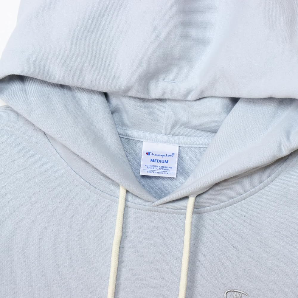 [Champion] Parka, Long Sleeve, Fleece, Embroidery, One Point Logo, Hooded Sweatshirt, Women's Basic, CW-Y107