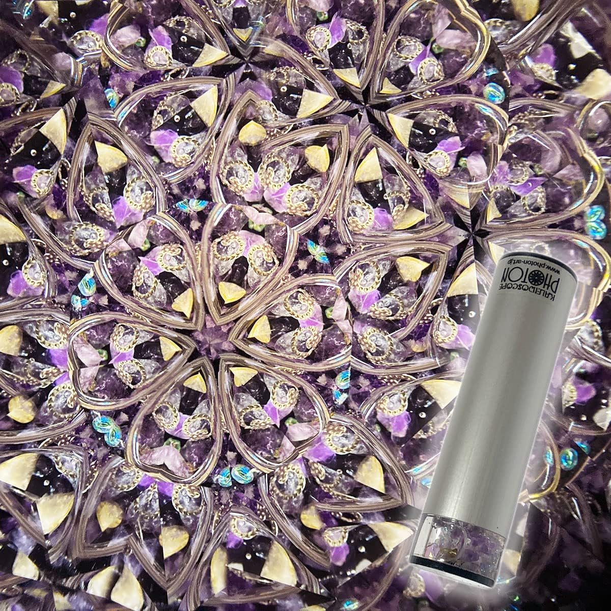 Birthstone Kaleidoscope Oil Kaleidoscope February Amethyst [TAN-02] Made in Japan Mother's Day Father's Day Gift Christmas Birthday Celebration