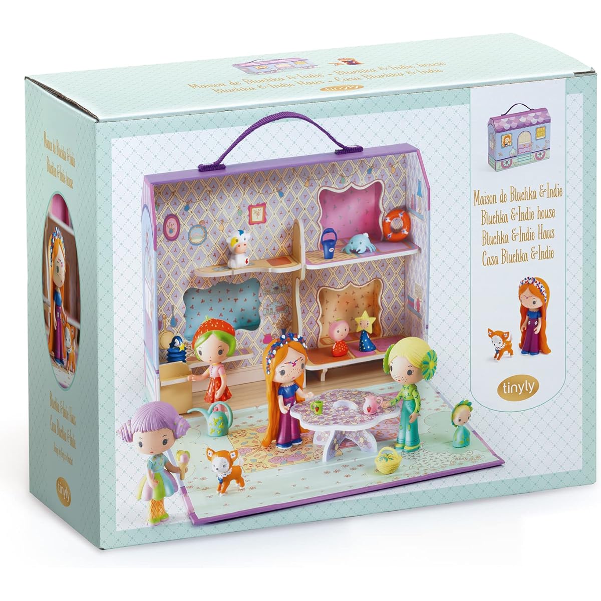 Dollhouse, Doll House, Play House, Doll Toy, Educational Toy, Girl, Child, 4 Years Old, Present, Birthday, Cute, Stylish [DJECO Teenie Burshkaindy House] (DJ06952)