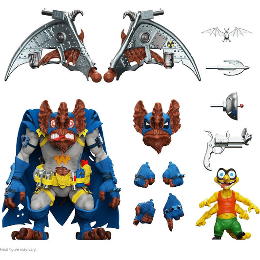 Super7 Teenage Mutant Ninja Turtles Wingnut and Screwloose - The Ultimate! 7" Action Figure