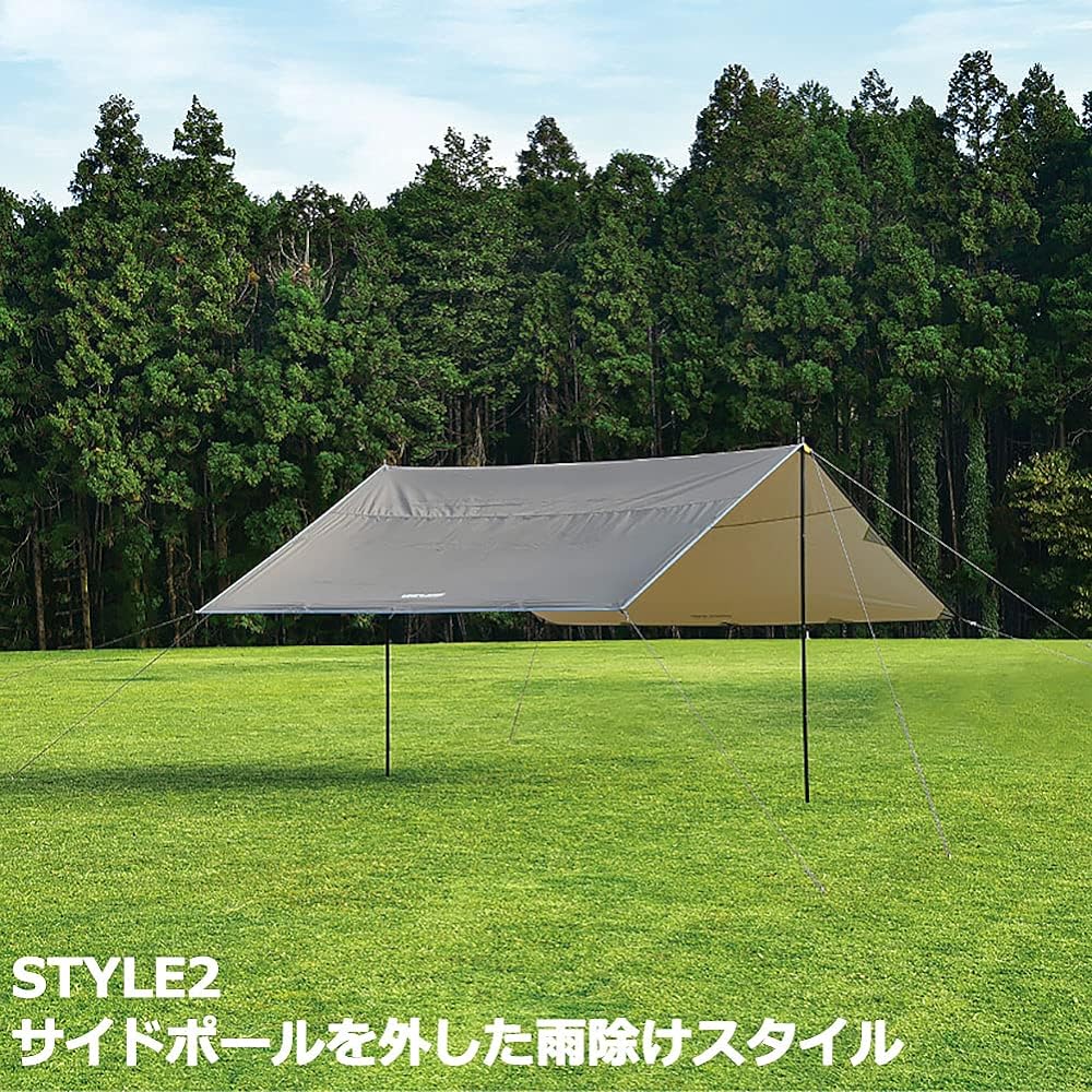 [UNIFLAME] REVO Square Tarp 4x4 TAN 682302