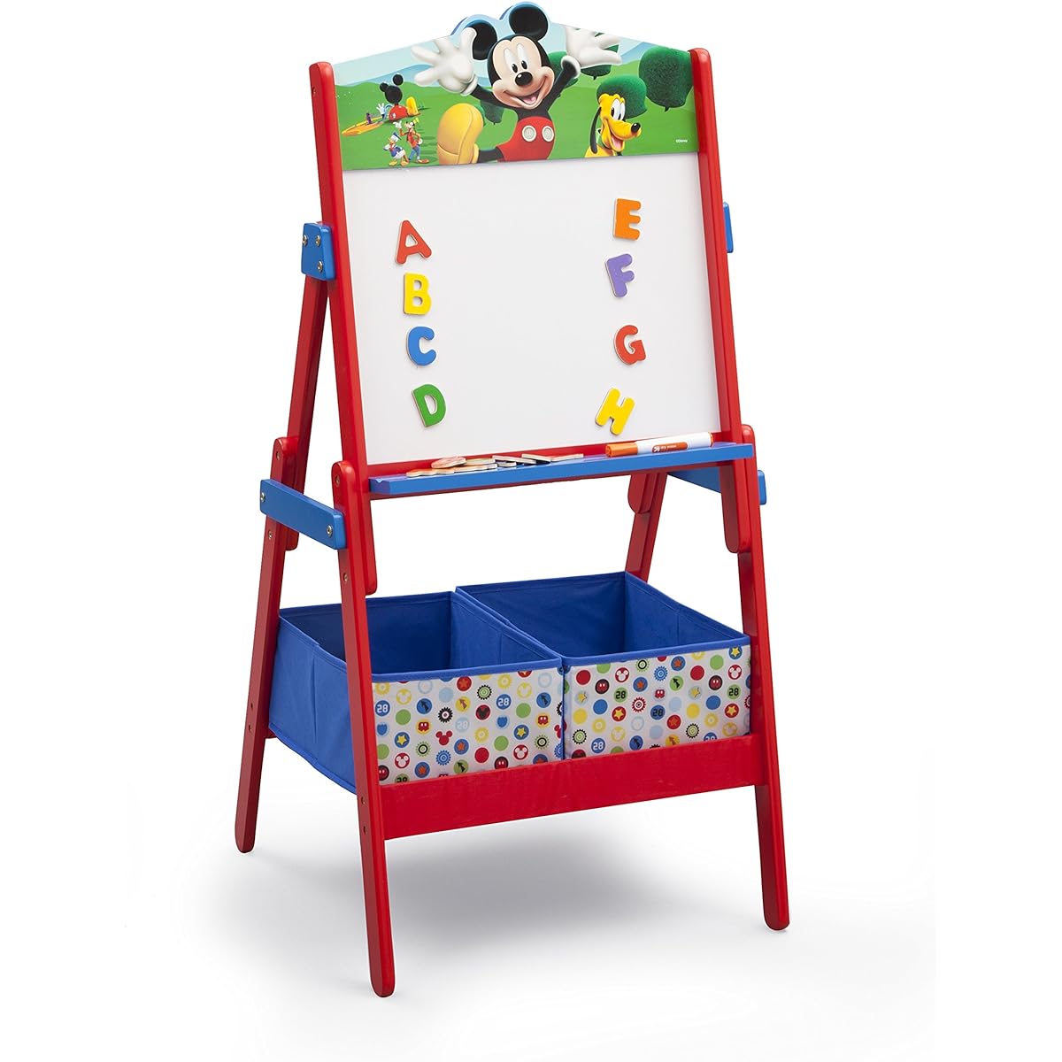 Easel and Dry Erase Board, Magnetic Letters, Red TE87583MM