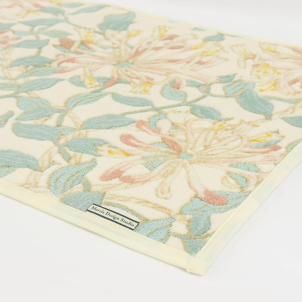 Kawashima Orimono Cercon Morris Design Studio Morris Design Studio Kitchen Mat Bath Mat Honeysuckle Orange 50×90cm FT1700 Non-slip processing