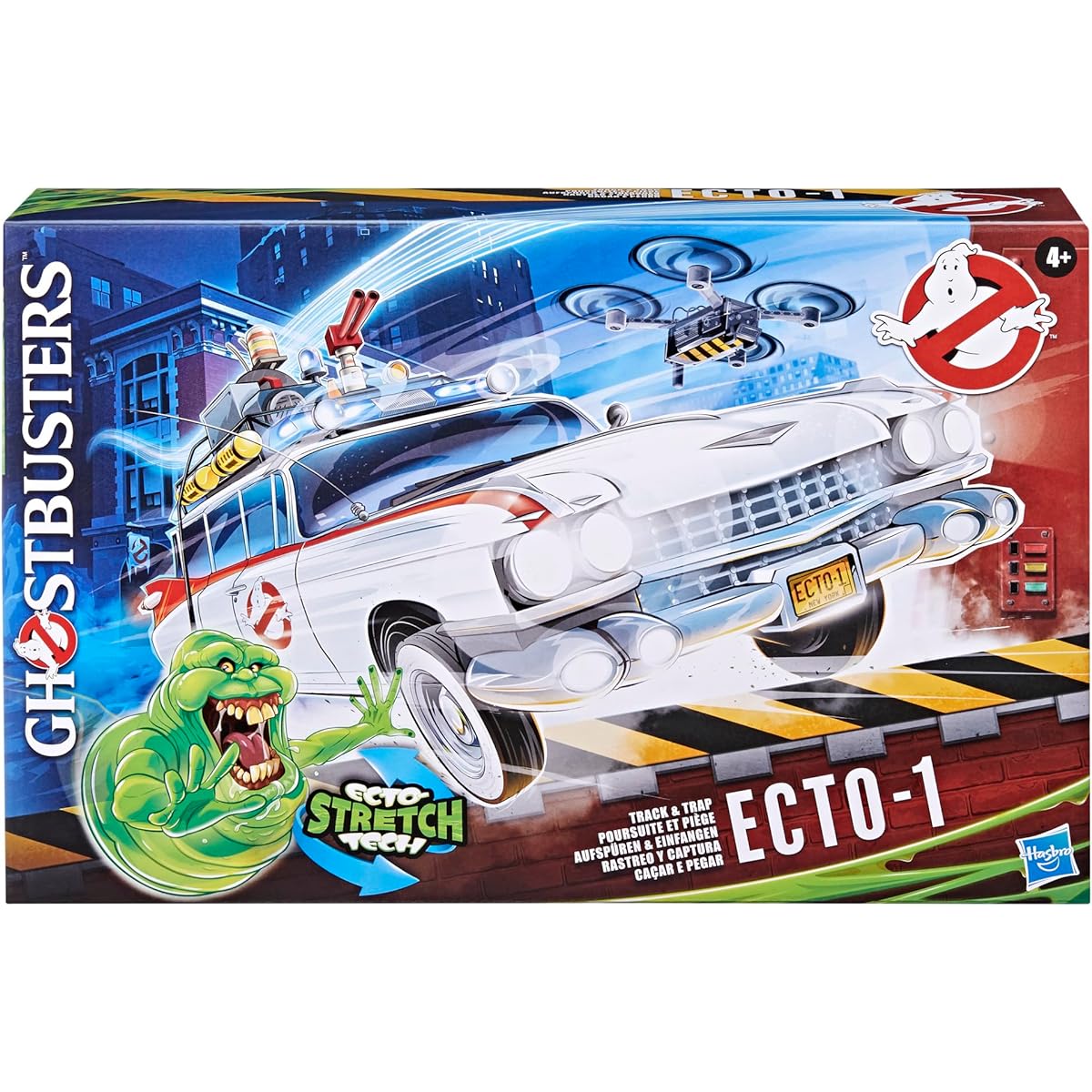Ghostbusters Trucks & Traps Ecto-1 Scary Toy Car Ecto-1 Ecto Stretchtex Slimer Accessories Fits 5" Toys 4+