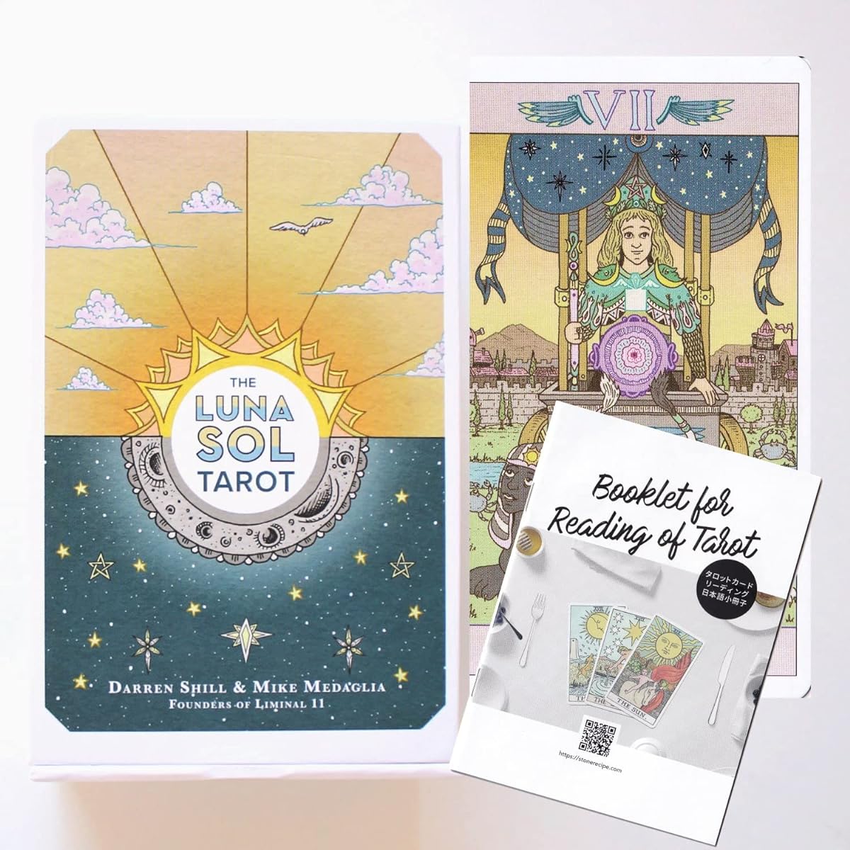 Stone Recipe [Lunasol Tarot (THE LUNA SOL TAROT) Genuine Japanese booklet included Fortune telling Tarot cards 80 pieces Cute