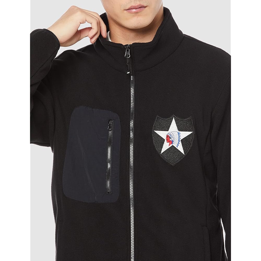 [Fstyle] Fleece Jacket John Lennon Type Fleece with Patch