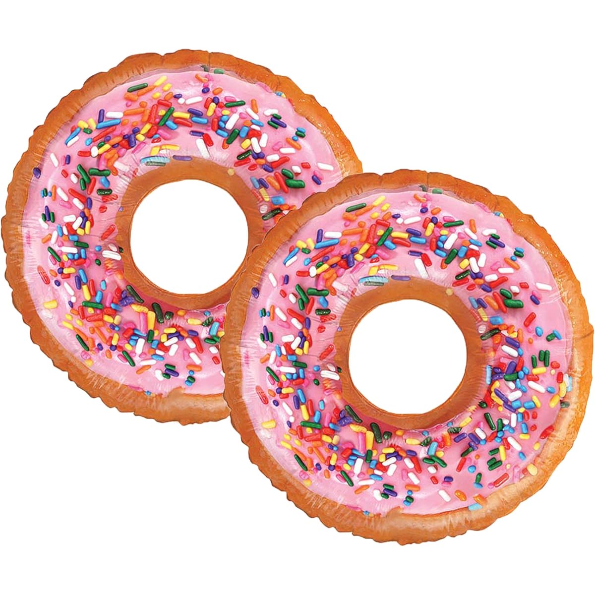 Set of 2 Realistic Frosted Donut 30" Foil Party Balloons