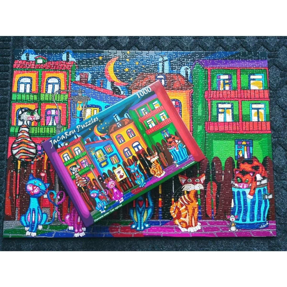 Cats Night Out 1000 Piece JaCaRou Puzzle