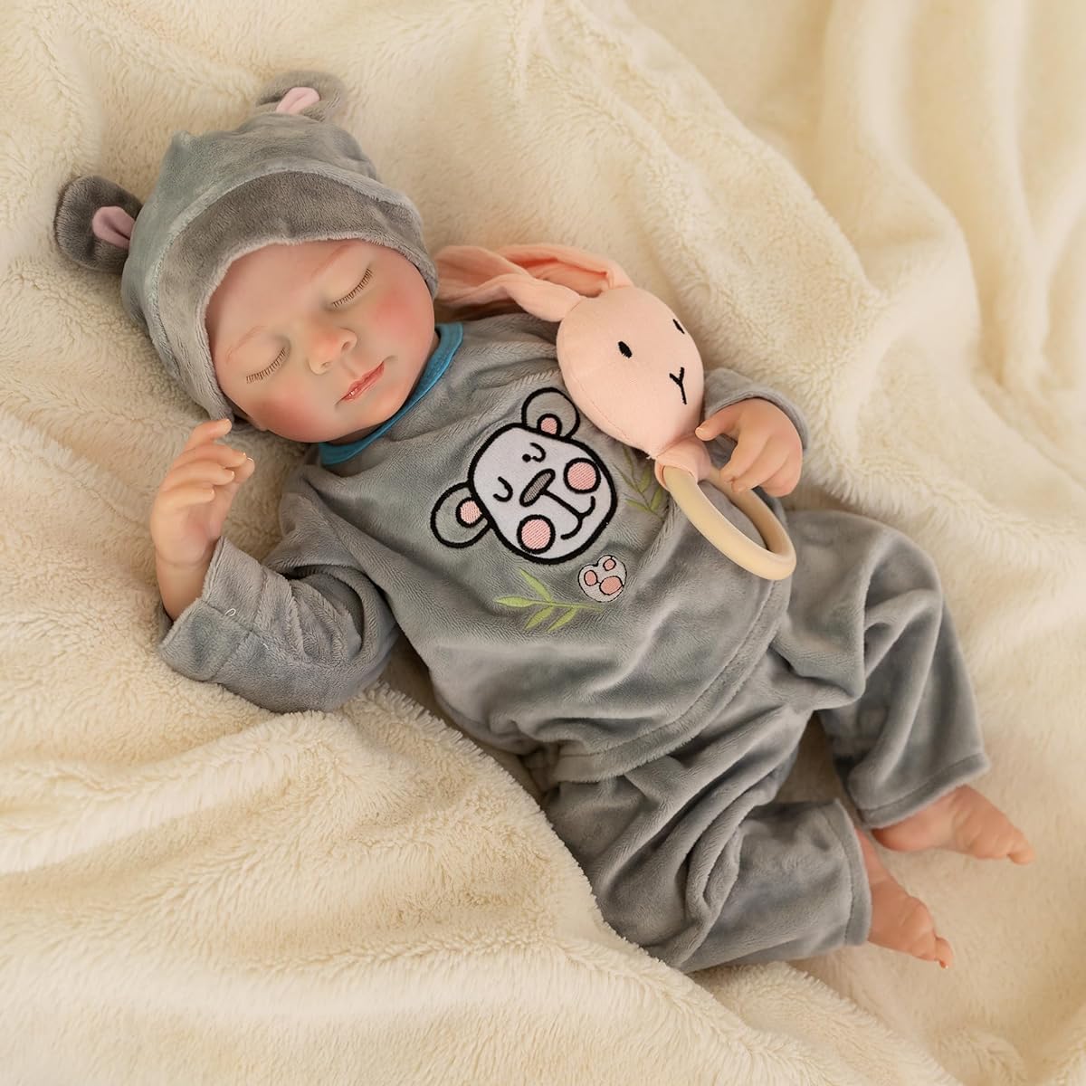 Thorugod Reborn Baby Doll: 18 Inch Realistic Baby Doll Realistic Soft Vinyl Body Baby Doll Lifelike Baby Doll Christmas or Birthday Baby Doll Gift for Kids Ages 3 and Up