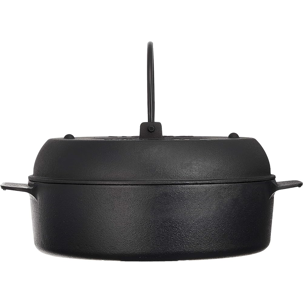 Ikenaga Iron Works Stone Grilling Pot 22cm IH Compatible Sweet Potato Roasted Potato Black Imojiro