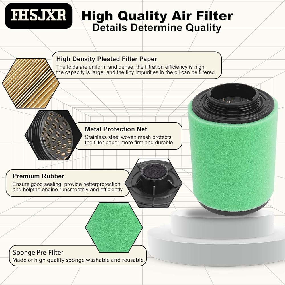 FHSJXR 2 Pack 707800371 Air filter cleaner CAN-AM Outlander Max 450 570 650 8000R Outlander L MAX 2012-2019 RENEGADE 1000 1000R 570 For 500 400 X4 6X6 2012-2018