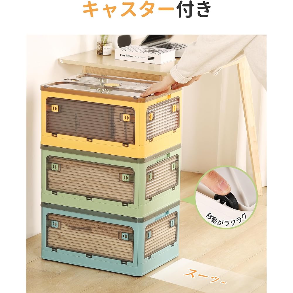 [ Limited] [Organization Storage Advisor Recommendation] Titiroba Storage Box, Foldable, With Lid, Stackable, Can Be Accessed From All Directions, Storage Case, Clothes Case, Large