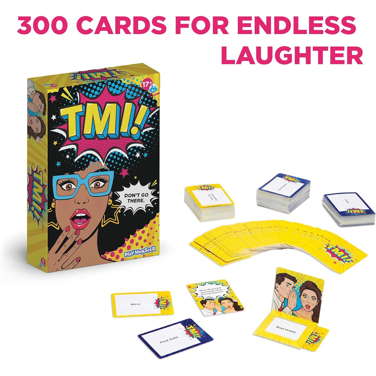 TMI - Fun Party Card Game with Implied Humor - Don't Go There, Too Much Information - For ages 17 and up - With 4 or more players