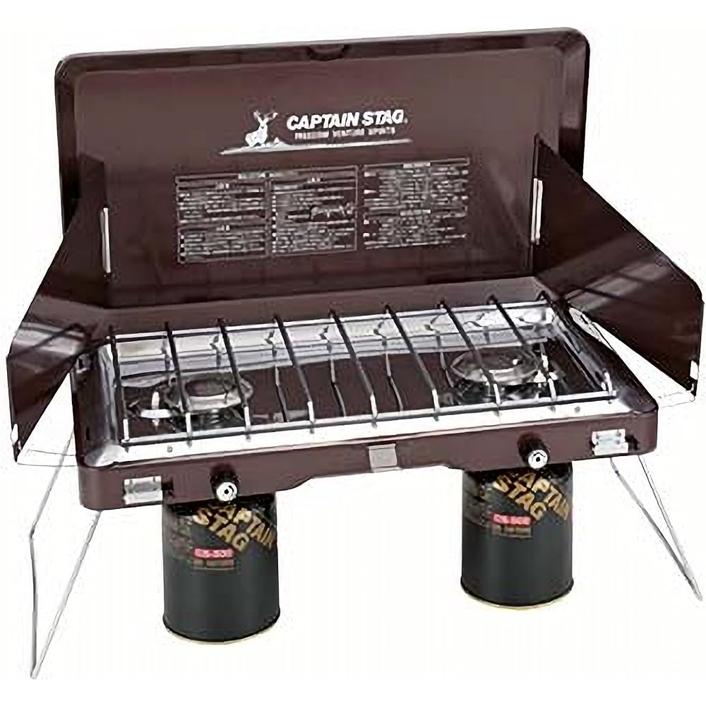CAPTAIN STAG Gas Two Burner Stove Exgear UF-17