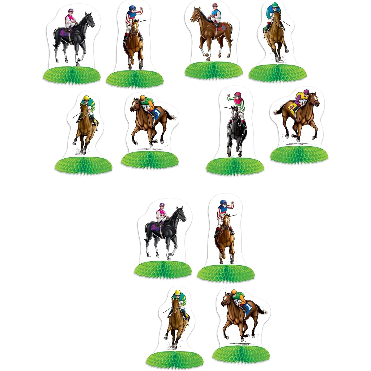 Horse Racing Mini Centerpieces 12 Piece Derby Day Decorations Sports Party Supplies